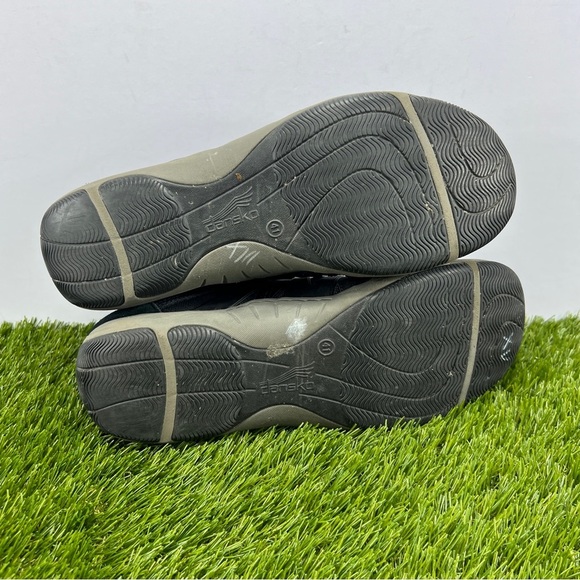 DANSKO Walking Shoes Womens 41 US 11 Black Henriette Suede Canvas Bungee Lace - Picture 7 of 8